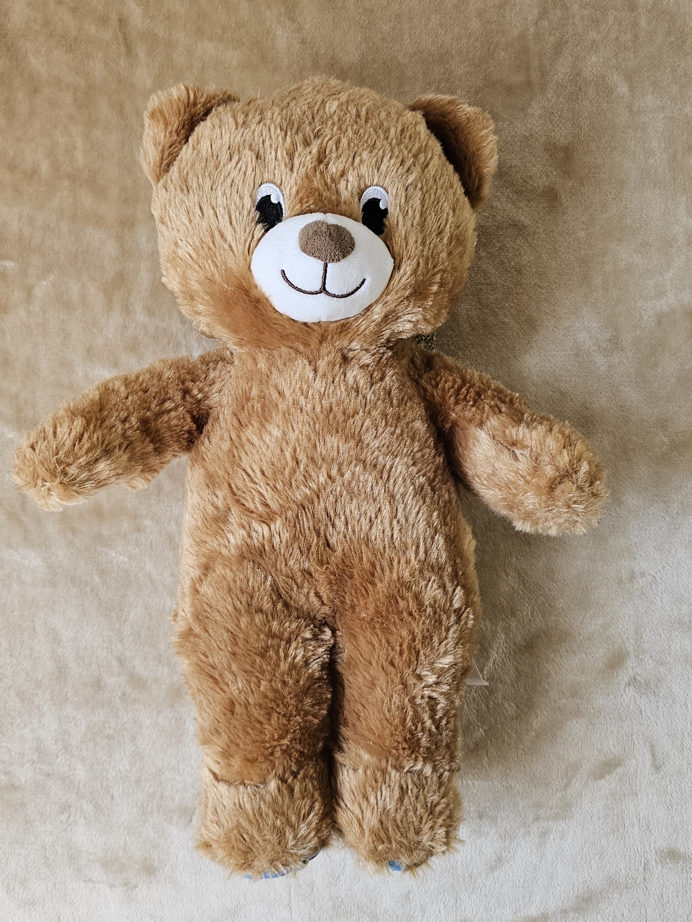Build-A-Bear Workshop Birthday Treat Bear Blue Foot Pads Plush Stuffed Animal